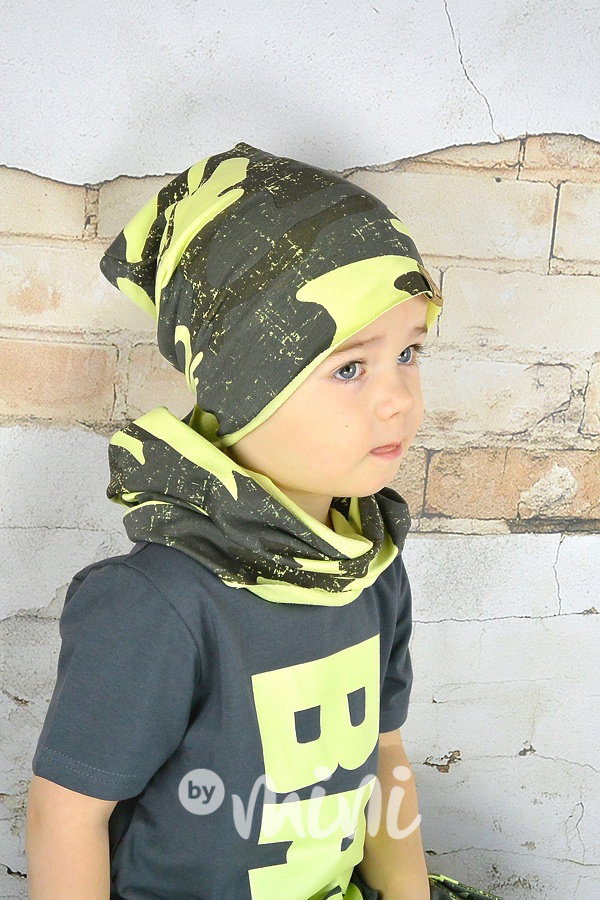 Neon army houmles čepka s tunelem
