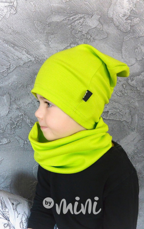 Lemon žebrovaná houmles čepka s tunelem