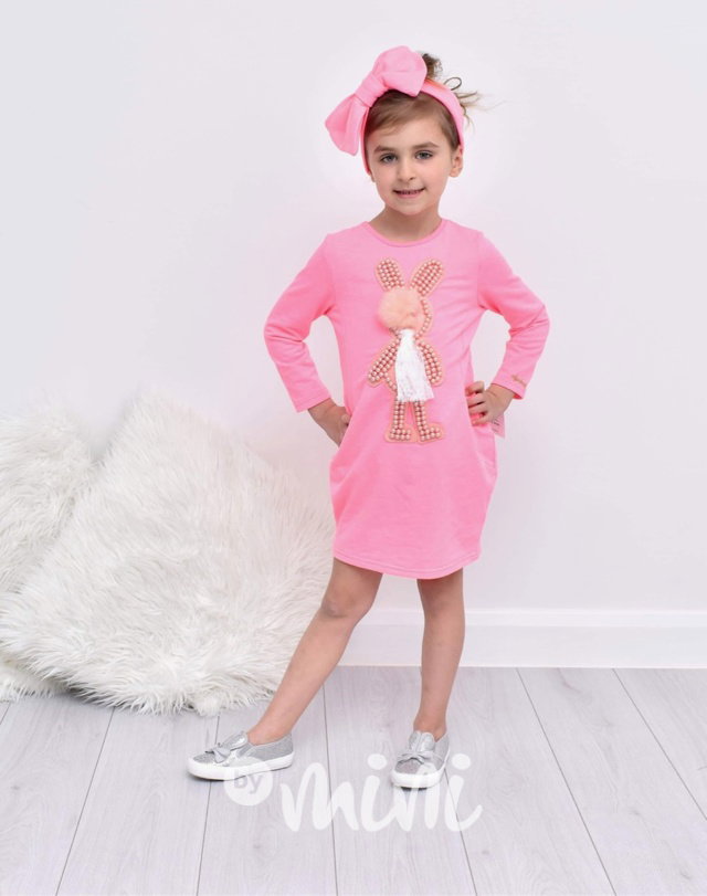 Neon pink tunika bunny