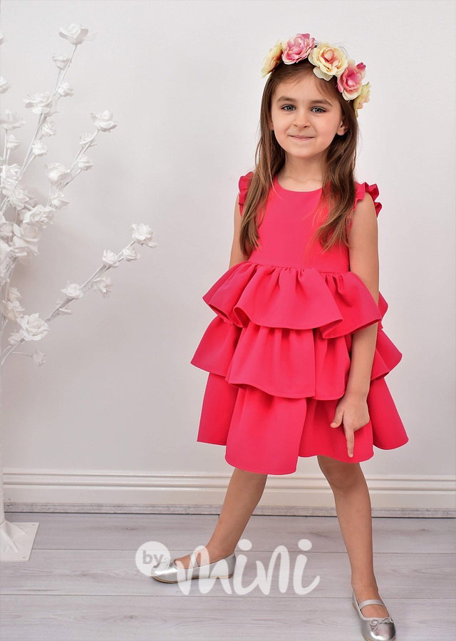 #Luxury dress "Heart pink"