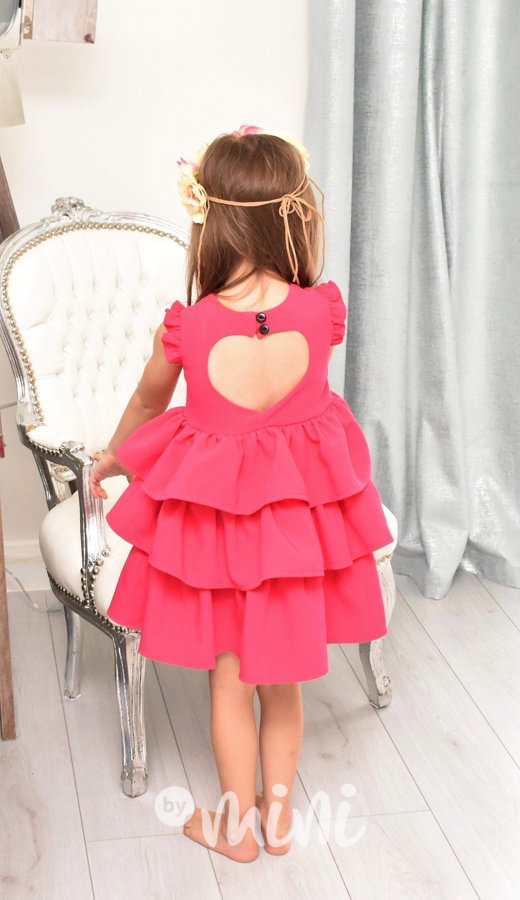 #Luxury dress "Heart pink"