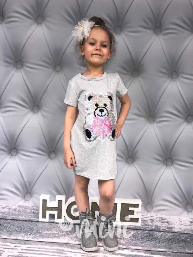Šedá Bear tunika