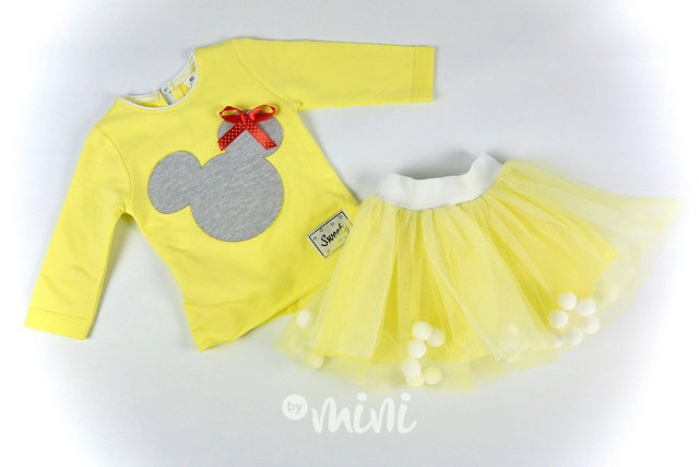 Yellow bambulkový tutu set
