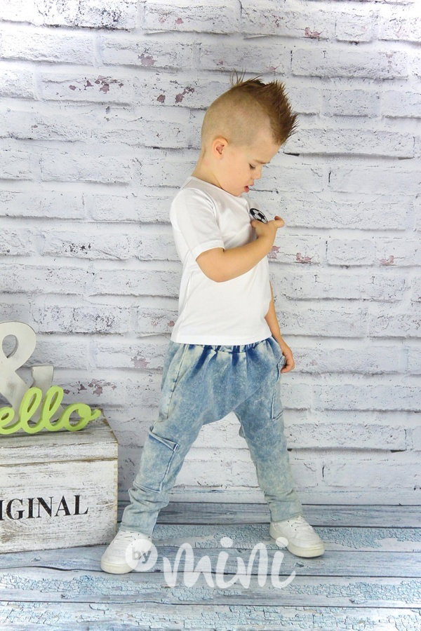 Jeans baggy tepláčky 2 kapsy