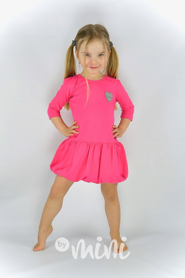 Dark pink dress s balónovou sukní