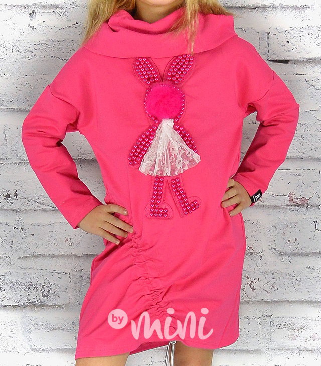 Malinová tunika bunny