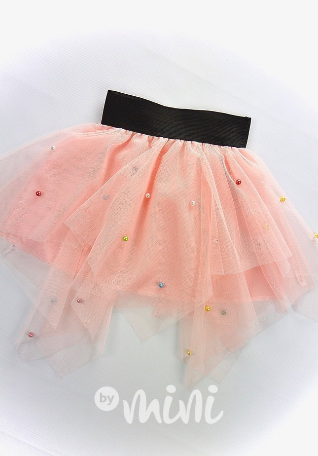 Luxusní perličková tutu sukně pink