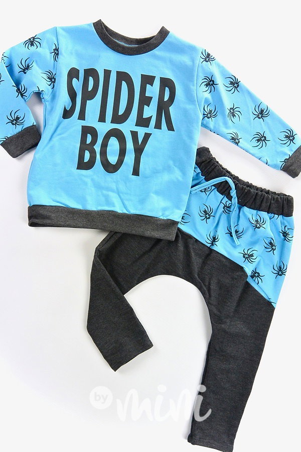 Spider BOY set blue
