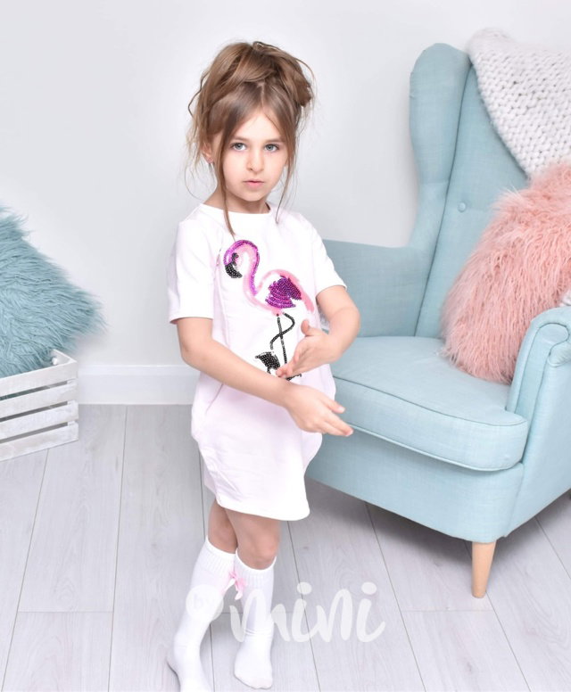 Flamingo baby pink dress