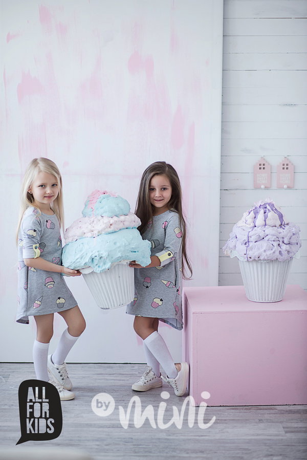 Ice cream long dress