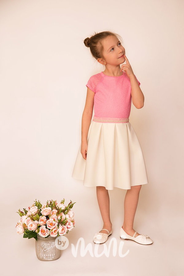 Luxury dress pearls pink