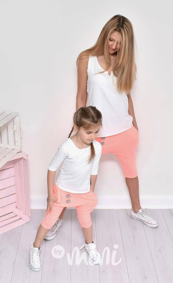Summer neon orange baggy shorts
