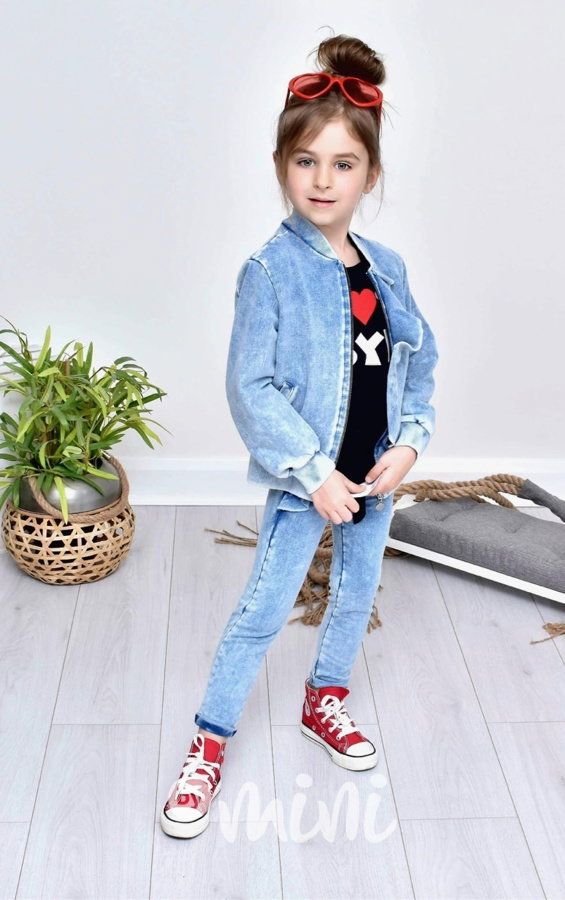 Jeans mikina heart