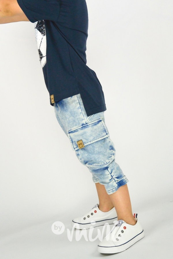 Jeans letní baggy kapsáče