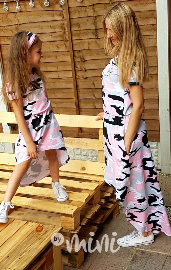 Maxi dress PINK army