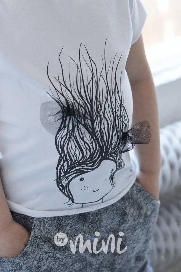 Hairy tričko bílé
