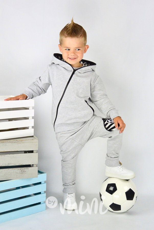 Grey football souprava