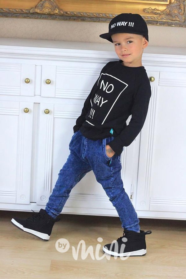Blue jeans baggy tepláčky
