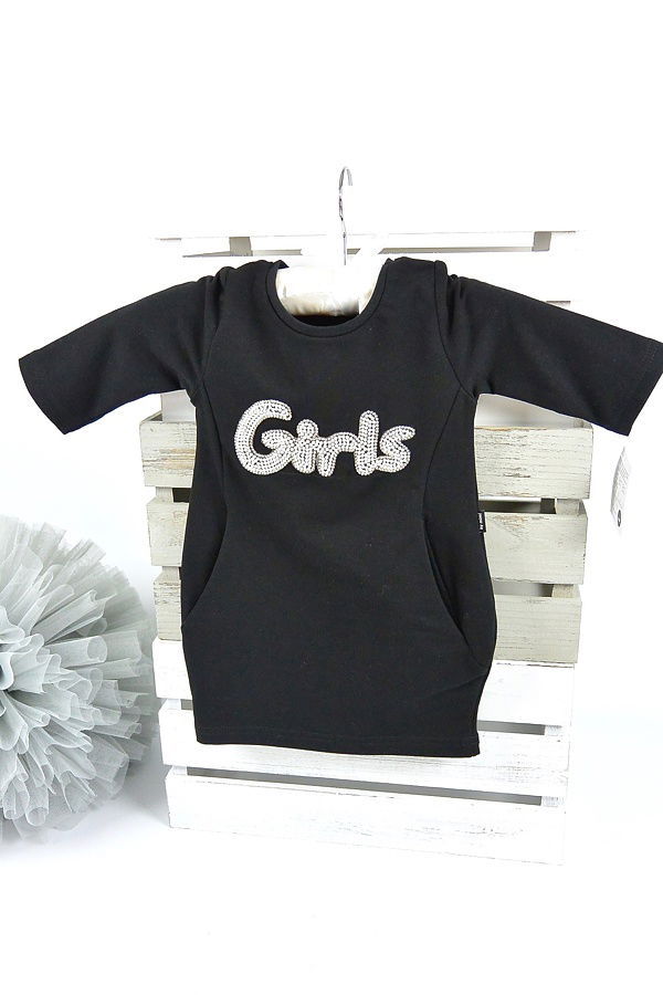 GIRLS dívčí tunika černá