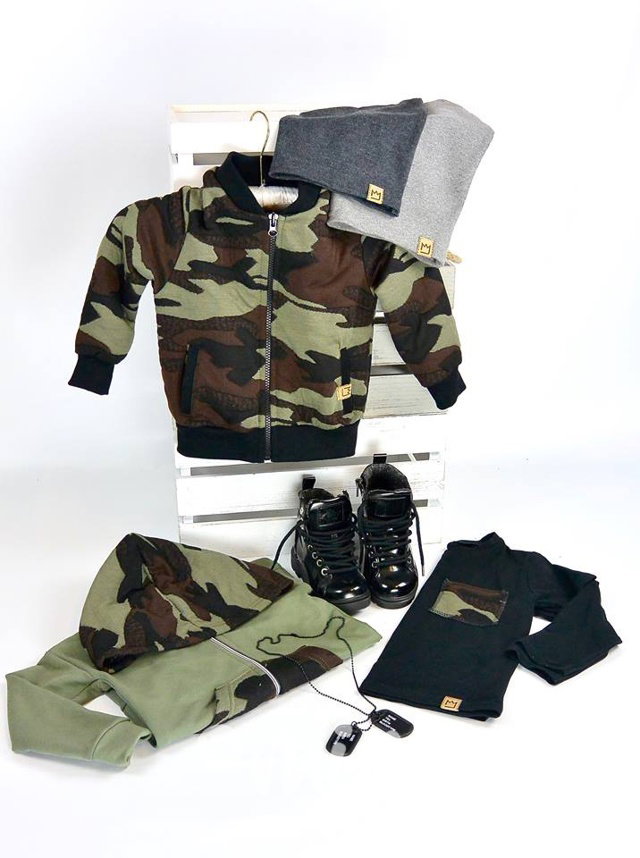 Khaki army bomber