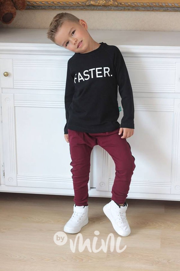 Černé triko "FASTER"