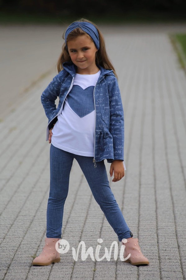 4ks komplet pro dívky jeans