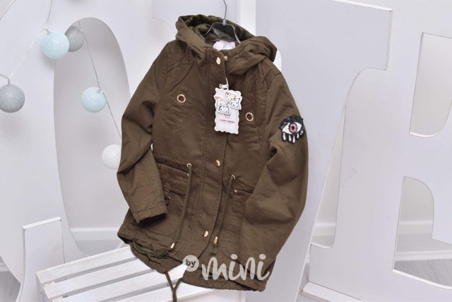 Khaki dívčí parka