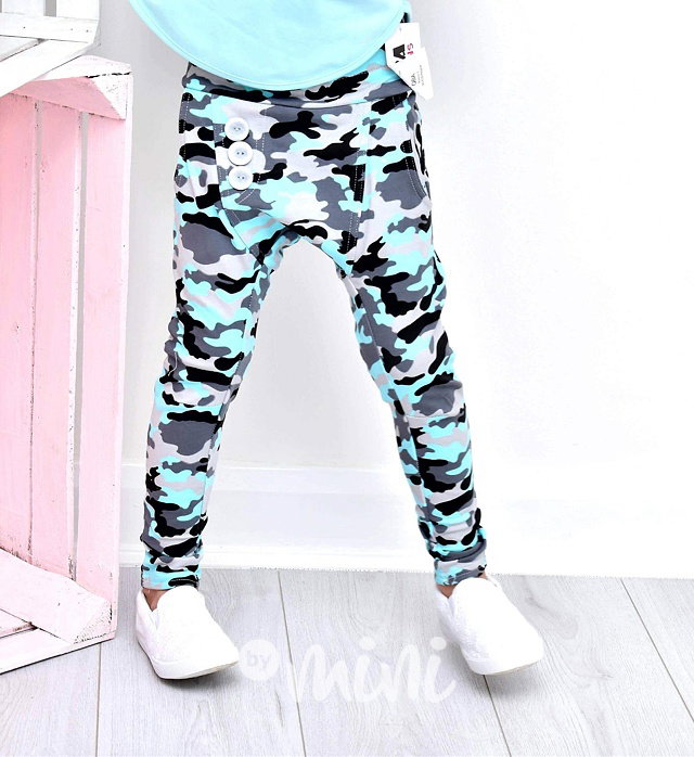 Mint army slim baggy tepláčky