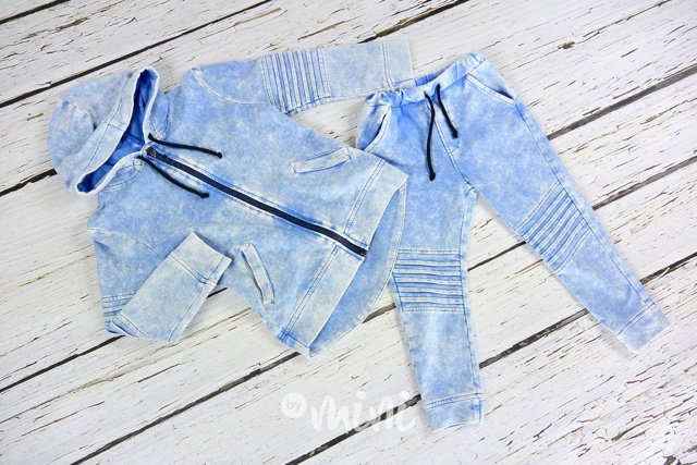 Světlý denim blue/sepraný set