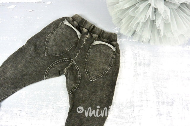 Černé jeans tepláčky