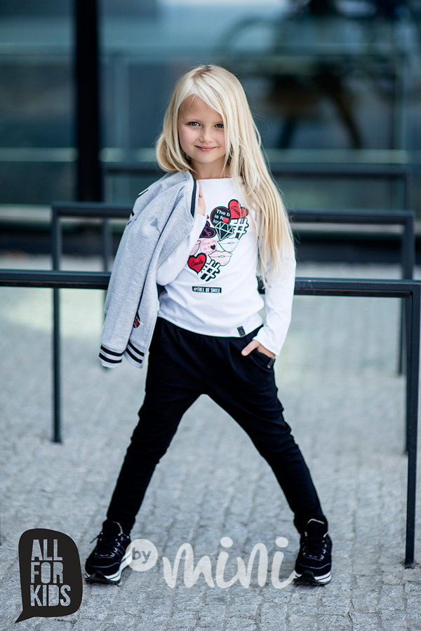 Černé dívčí baggy tepláčky