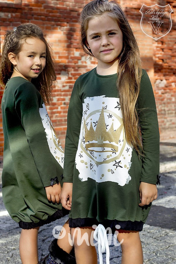 Khaki tunika s korunkou