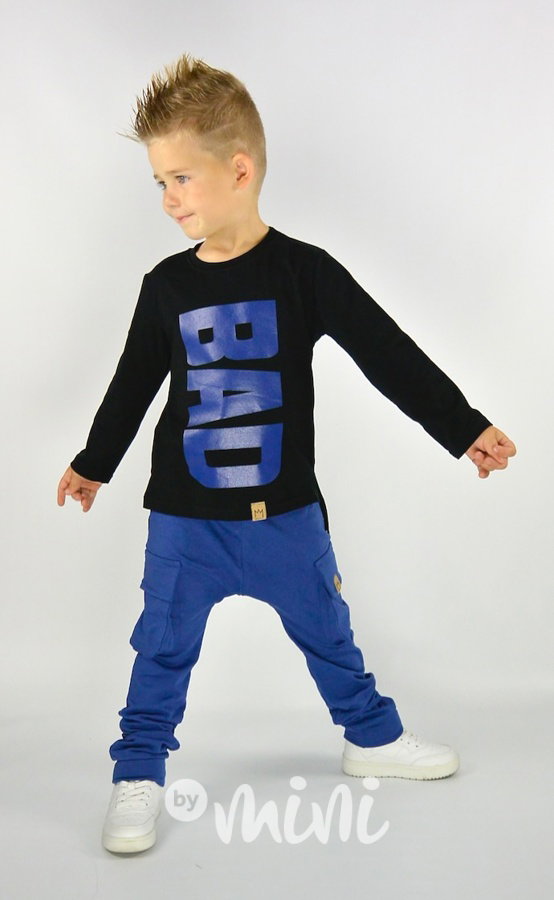 Zateplené blue chlapecké baggy kapsáče zip