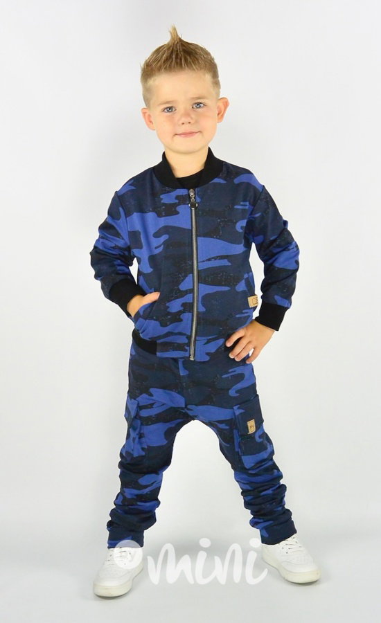 Blue army bomber mikina