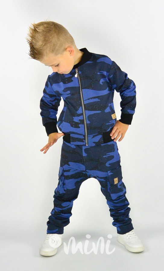 Blue army baggy kapsáče zip