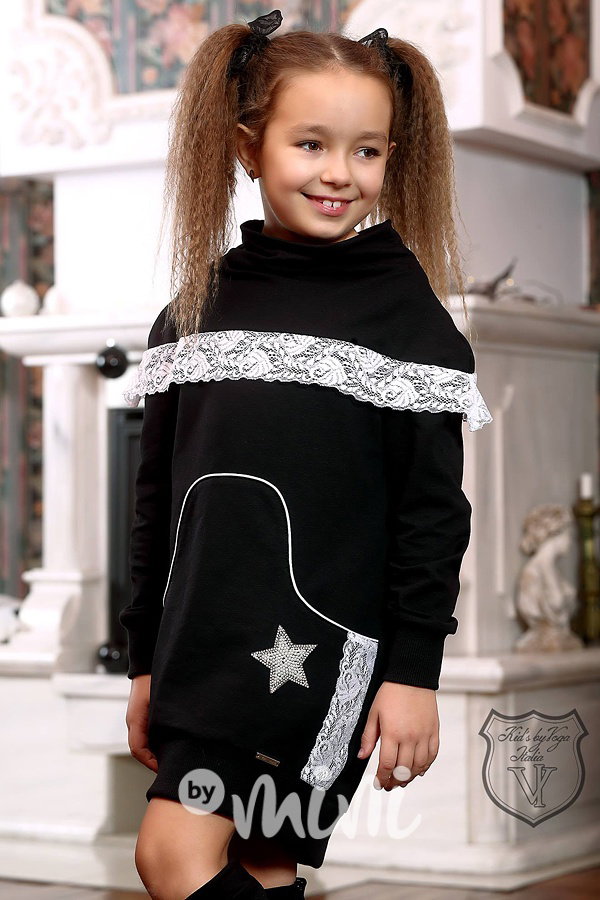 Designová tunika s krajkou