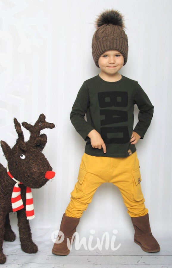 Zateplené yellow baggy kapsáče zip
