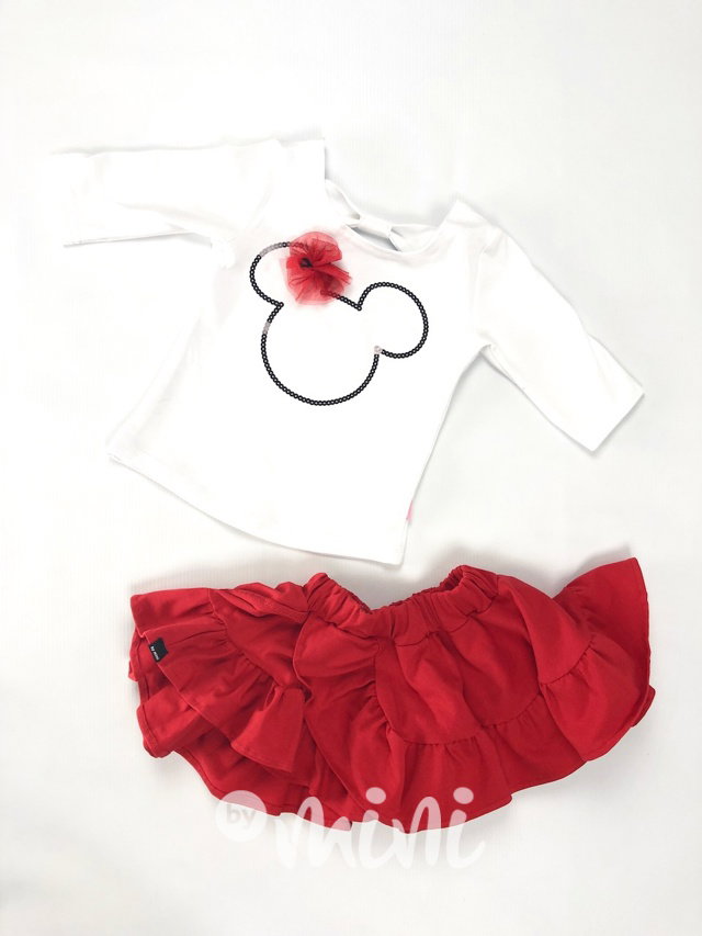 Minnie set red/white