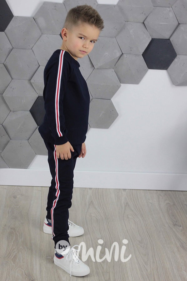 Modrý set lampas