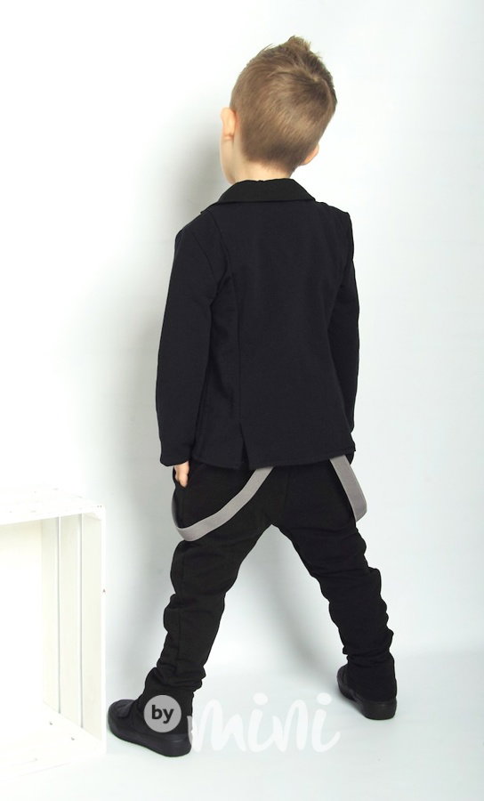 Černé elegant pants s laclíky