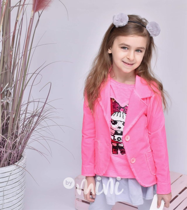 Neon pink sáčko