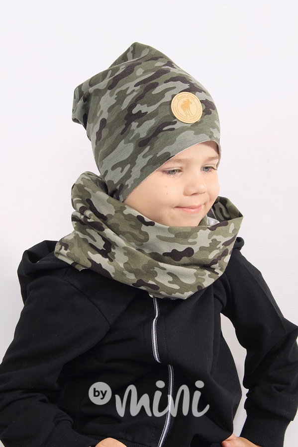 Army houmles čepka s dvojitým nákrčníkem