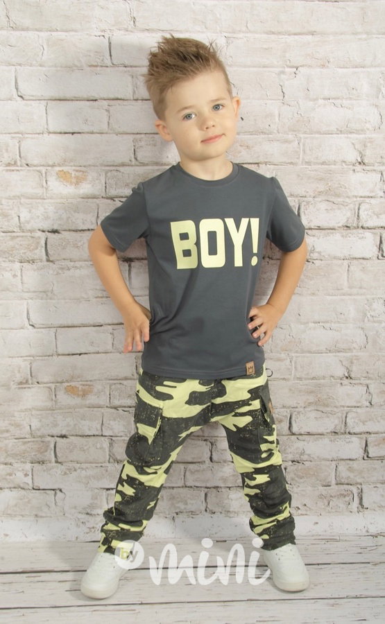 BOY light grey triko