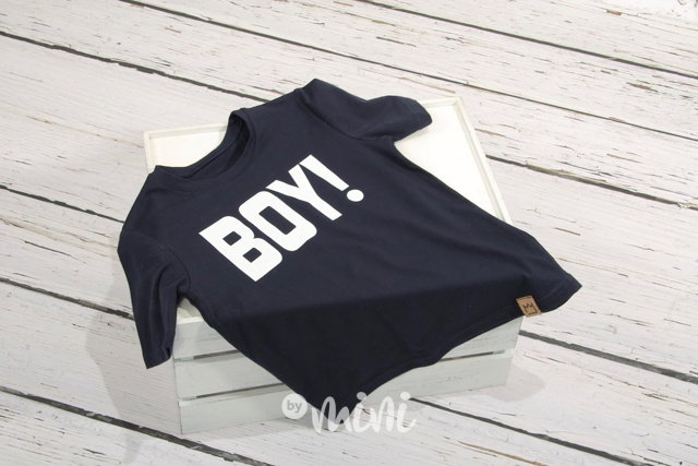 BOY dark blue triko