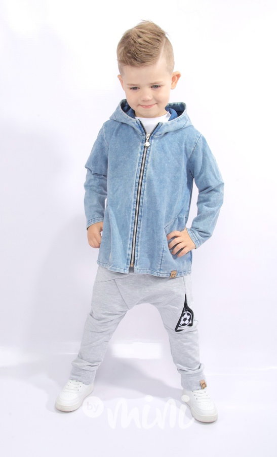 Chlapecká jeans cotton parka