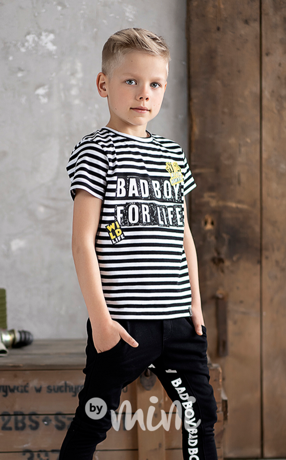 Bad boy chlapecké pruhované triko