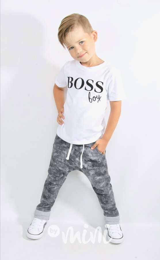 Jeans baggy tepláky grey