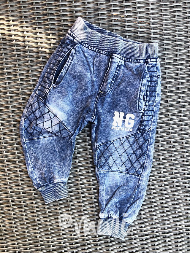 Jeans tepláčky s prošitím