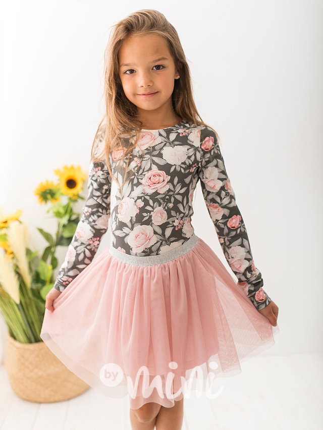 Pudder pink tutu tylová sukýnka
