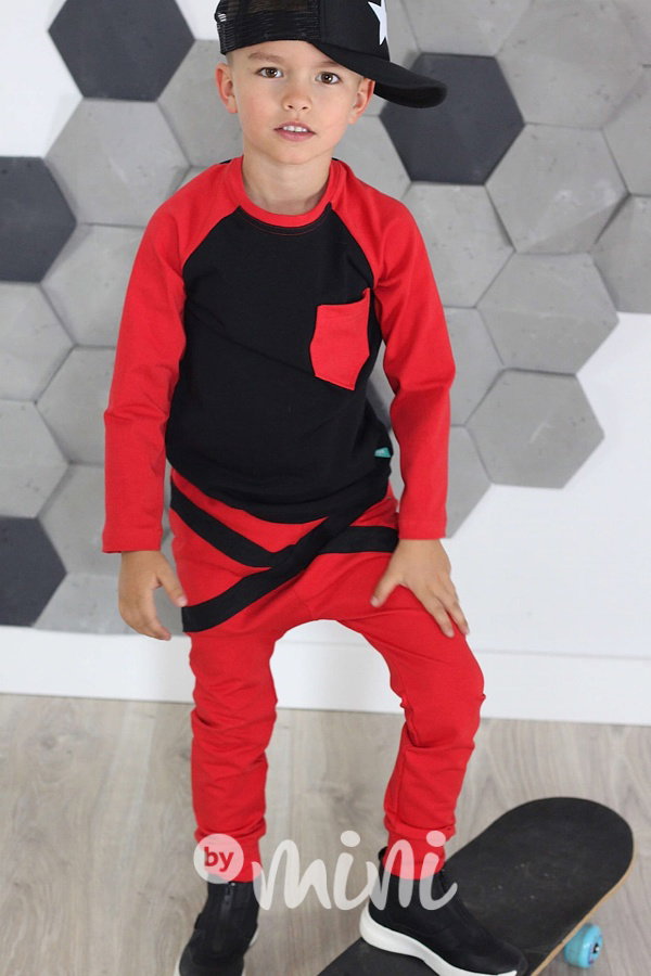 Red/black triko longsleeve
